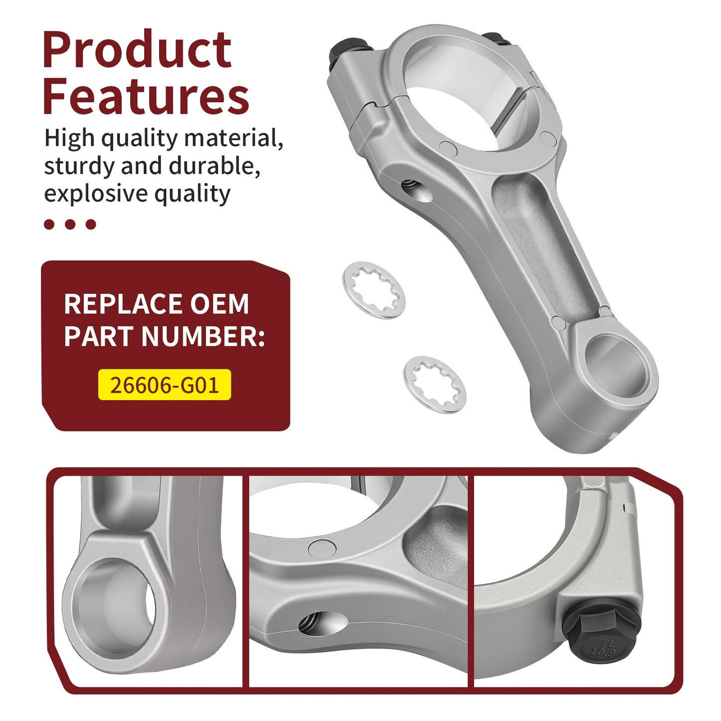 Connecting Rod for EZGO Golf Cart Fuji Robin Engine (1991–2008)