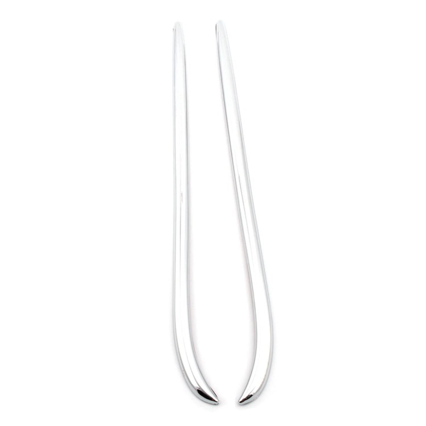 1 Pair Chrome Headlight Eyebrows Trim for Honda Goldwing GL1800 (2001-2011)