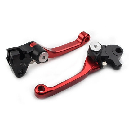 Pivot Brake Clutch Levers for Kawasaki KX250F KX450F (2004–2018) Red