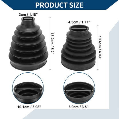 Inner Outer CV Joint Boot Kit w/ Clamps for Land Rover Range Rover (No.TDR000120)