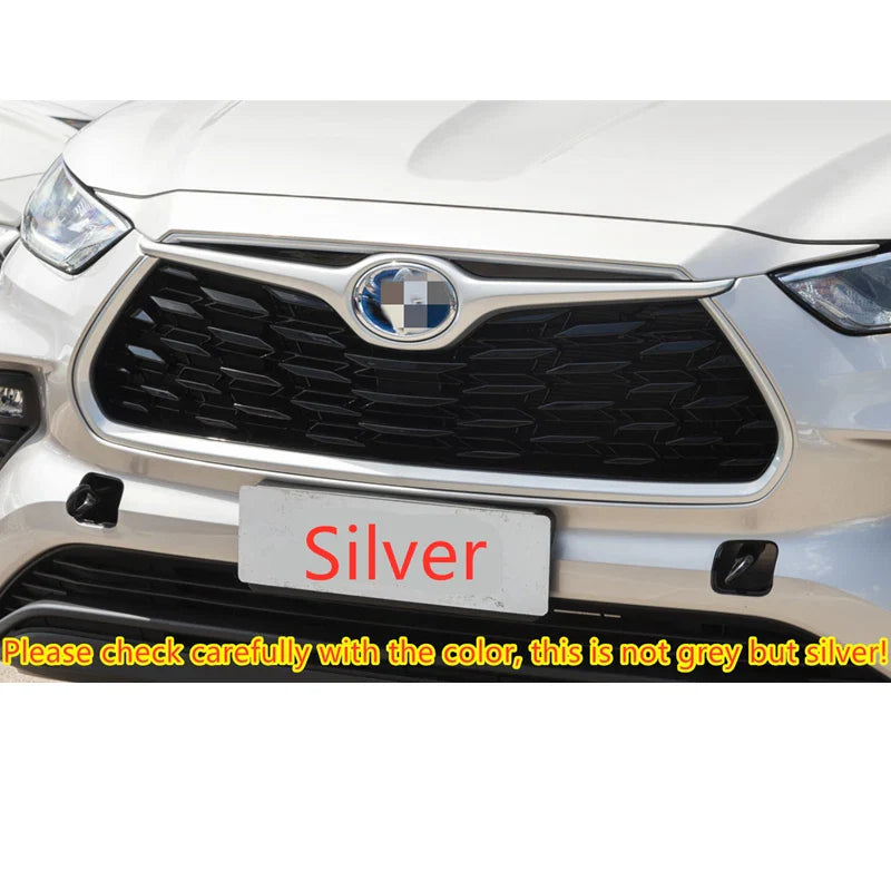 2x L/R Front Tow Eye Hook Cover Cap for Toyota Highlander (2020–2023)