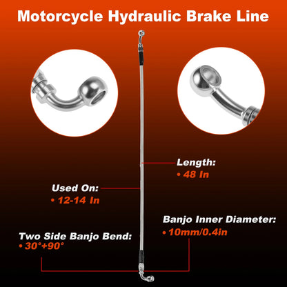 Brake Hose Oil Line for Harley Davidson (2004–2023) No. 46400-04