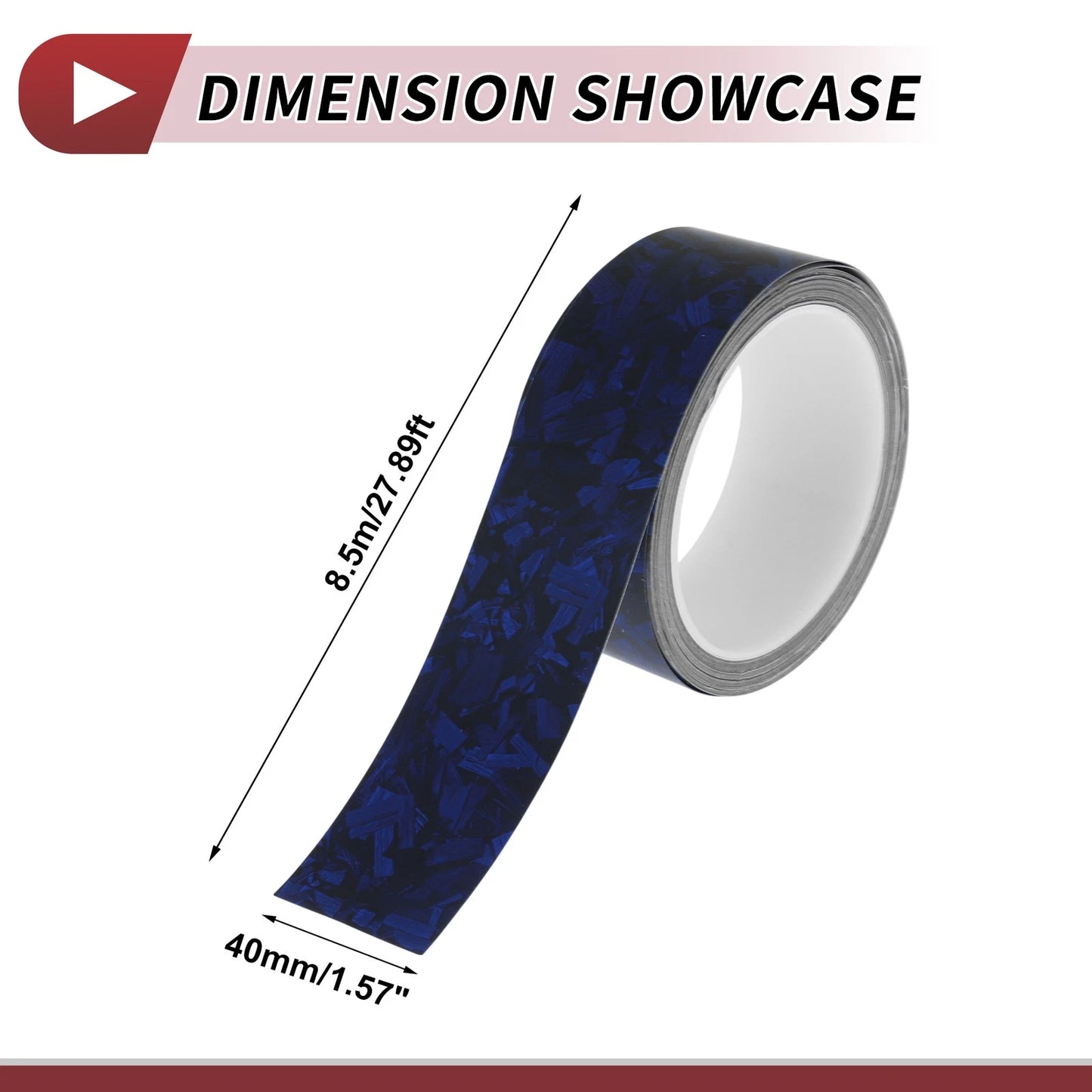 Pinstripe Tape 40mmx8.5m for Car Motorcycle Boat Matte Blue