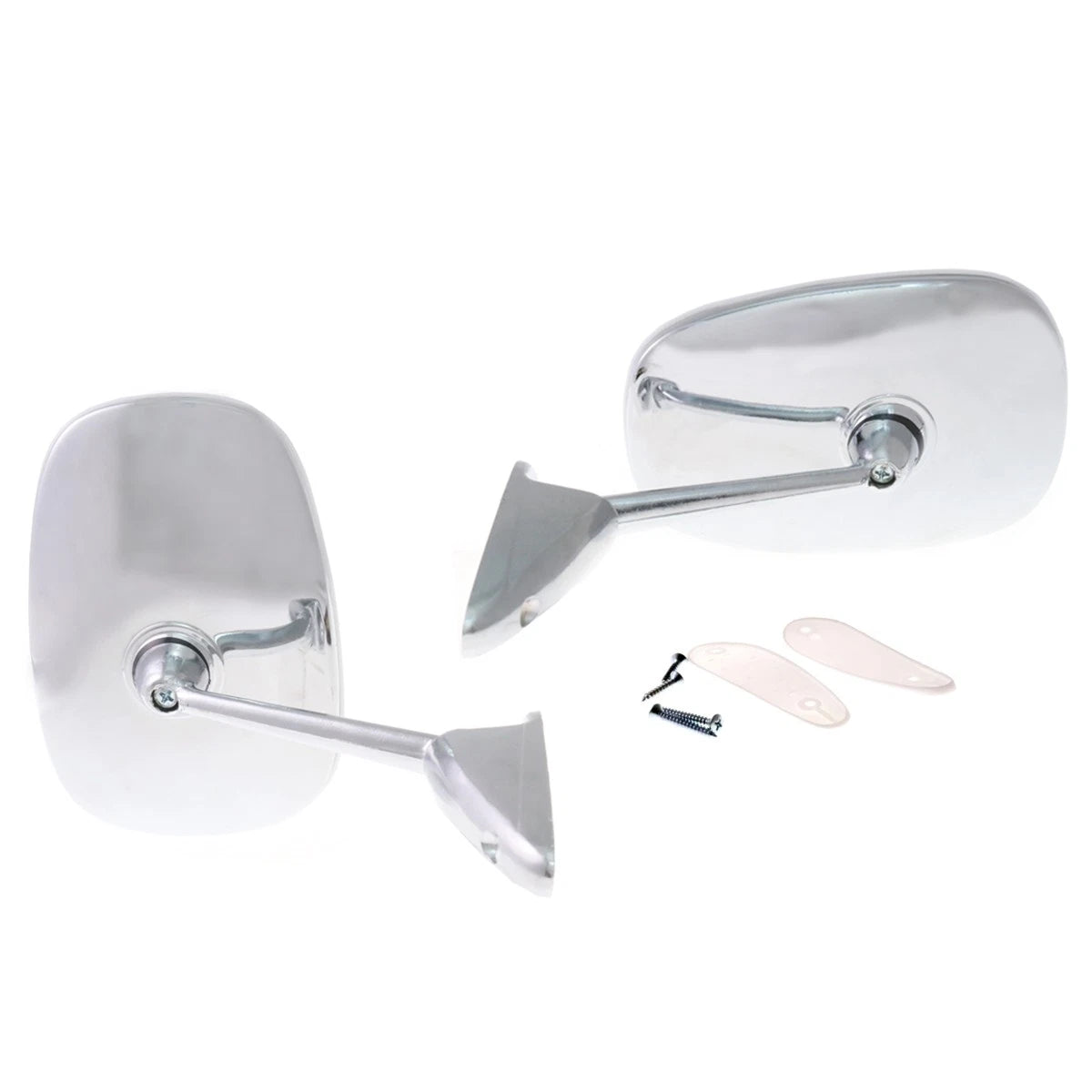 Set of 2 Chrome Door Mirrors for Hillman Chrysler Aventure Cricket (1970–1973)