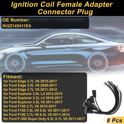 3 Pin Ignition Coil Connector Plug for Ford Edge (2015–2017) No. 9U2Z14S411EA