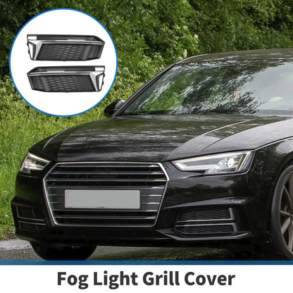 1 Pair Fog Light Grill for Audi S4 A4 B9 (2016–2018) No. 8W0807681K/8W0807682K