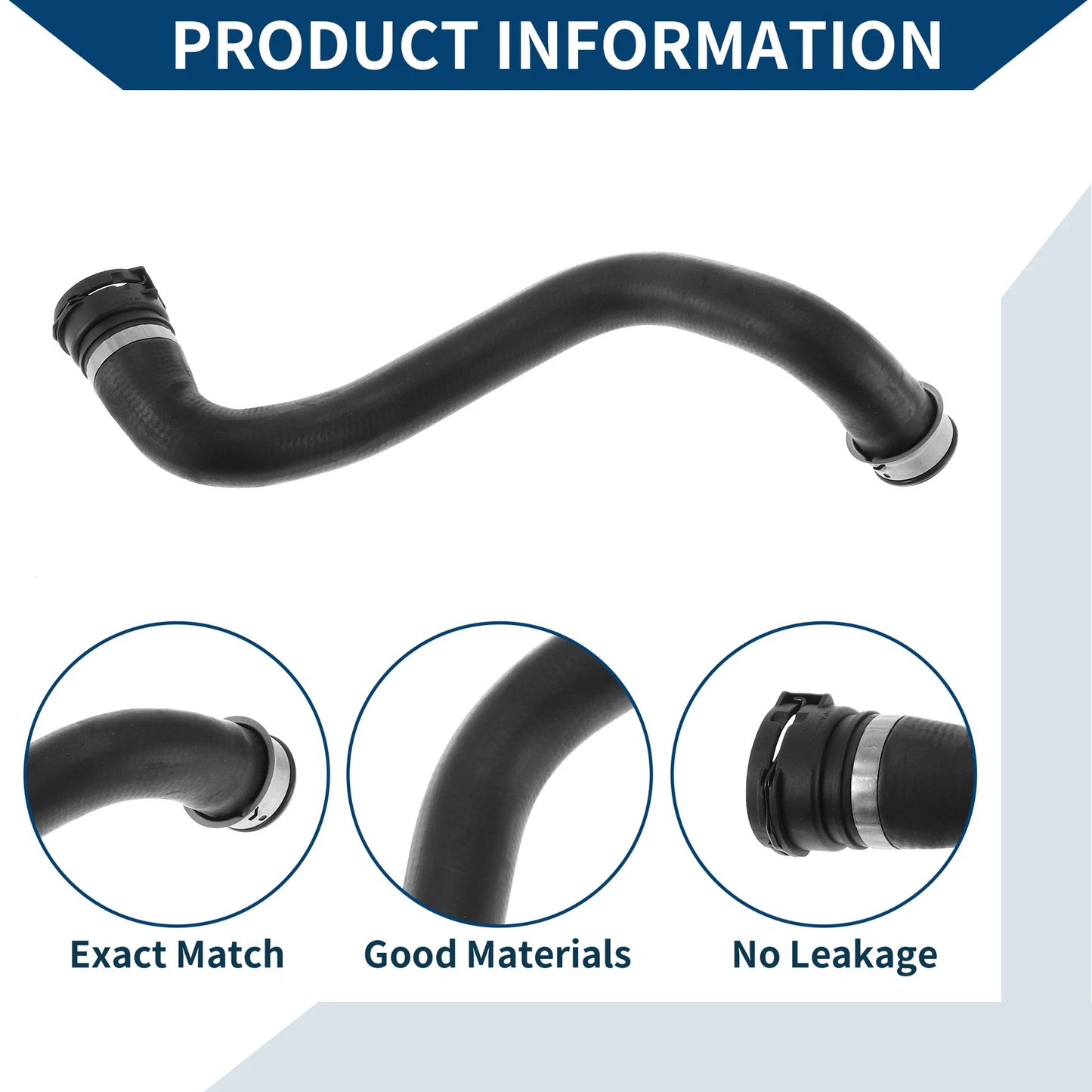 Radiator Hose for Mercedes-Benz GLS 450 (2017–2019) No.A1665000075 Rubber