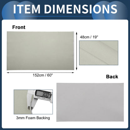 Mesh Fabric Headliner for Car Roof Repair 60"x19" Light Gray