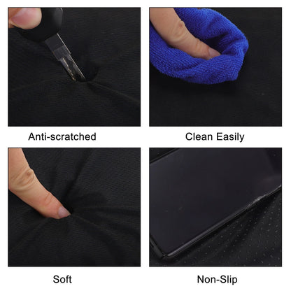 Set of 1 Bottom Seat Pad Cover for SUV (Honeycomb, Blue/Black)