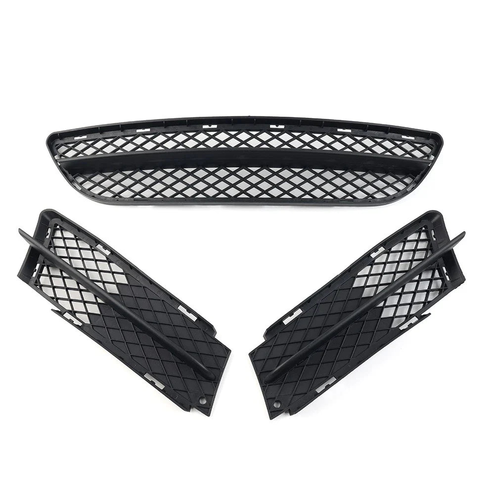 Front Lower Bumper Grilles Cover Set for BMW 3 Series E90 E91 (2006-2008)