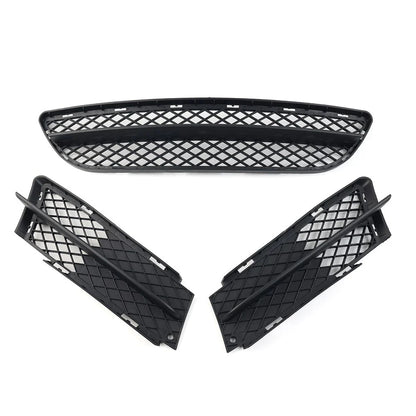 Front Lower Bumper Grilles Cover Set for BMW 3 Series E90 E91 (2006-2008)