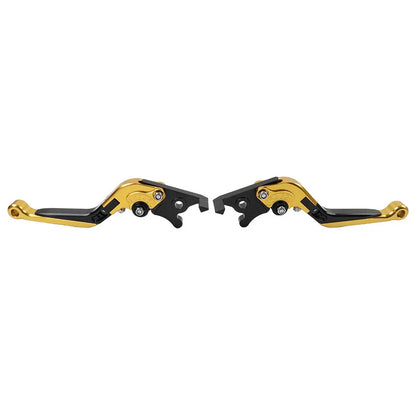 Gold Extendable Brake Clutch Levers for Kawasaki ZX1400 ZX14R ZZR1400 (06-17)