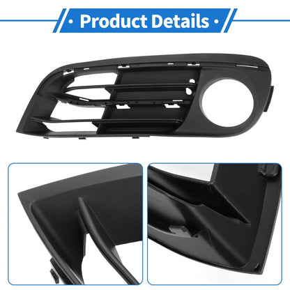 1 Pc Car Front Left Fog Light Grill for BMW 5 Series (2014 - 2016) Black