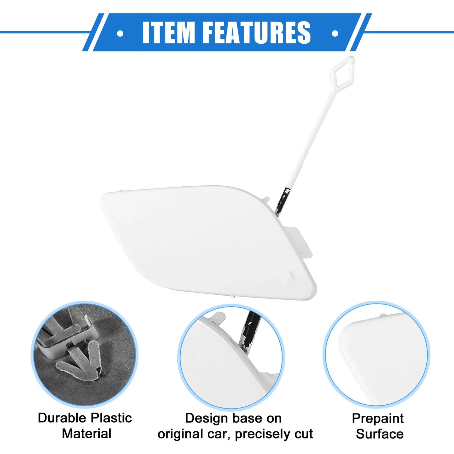 Front Bumper Tow Hook Eye Hole Cover for Mercedes-Benz R350 (2011-2012)