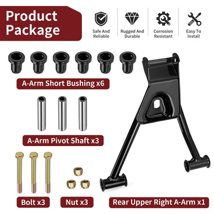 Rear Upper Right A-Arm with Bushing Kit for Polaris Sportsman 570 2017–2023