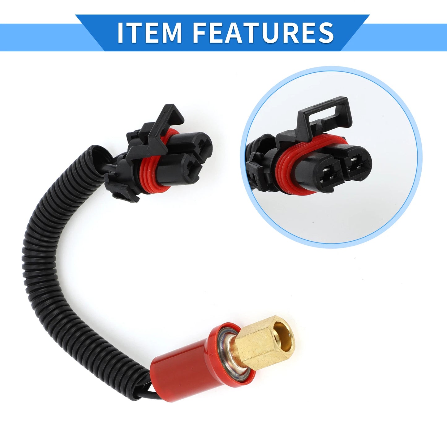 A/C Pressure Switch Sensor for Case Skid Steer Loader TR270 TR310 TR320 TR340