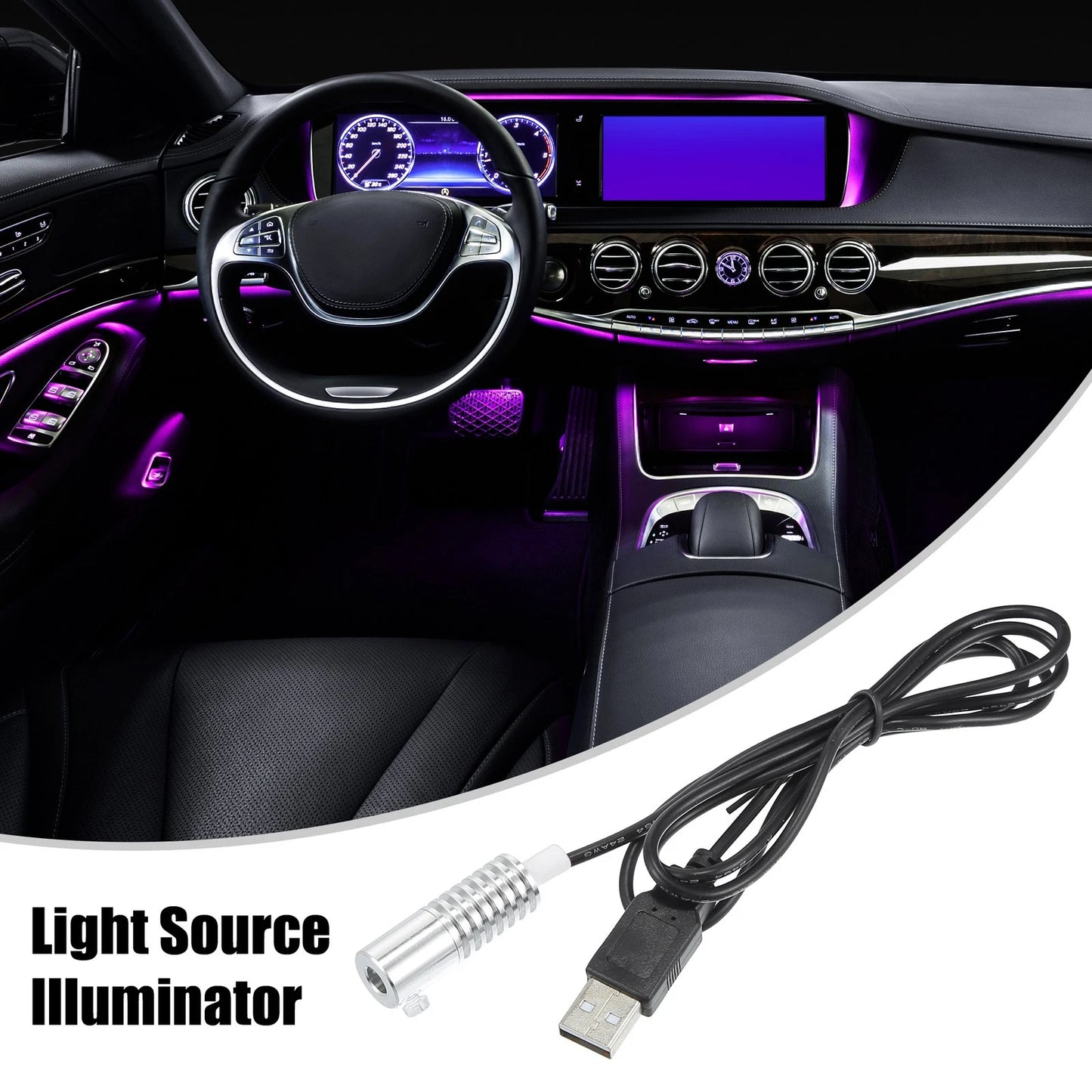 2W LED Aluminum Light Source for Car Decoration (6mm 0.24")
