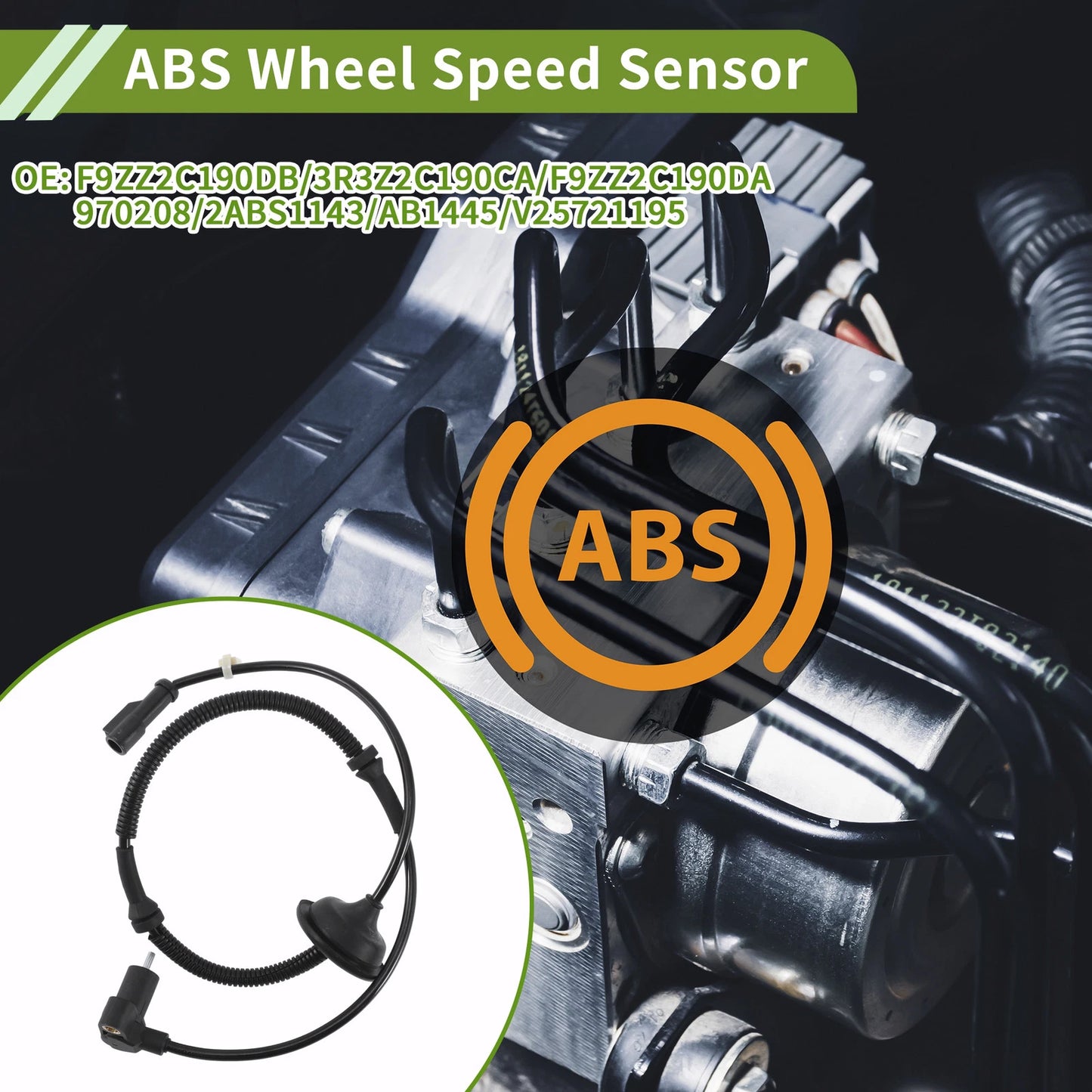ABS Wheel Speed Sensor No.F9ZZ2C190DB for Ford Mustang