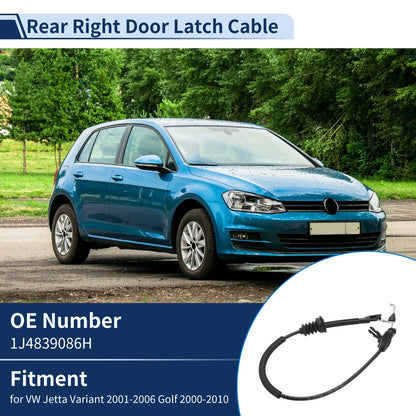 Door Latch Cable No.1J4839086H for VW Jetta Variant (2001–2006) Rear Right