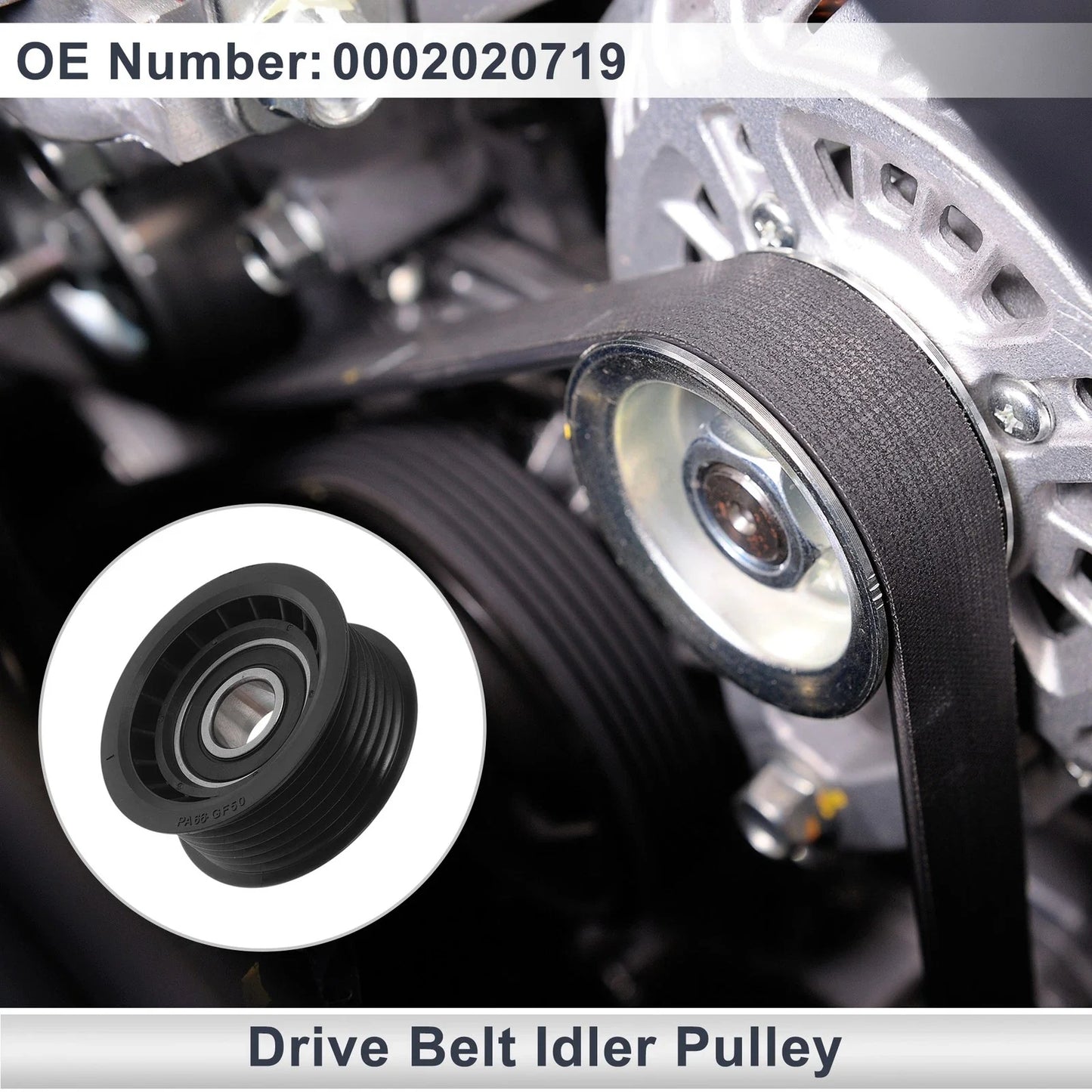 Drive Belt Idler Pulley for Mercedes-Benz S-Class (1999-2013) 1 x Pc