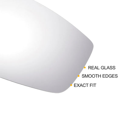 Right Side Heated White Mirror Glass for Skoda Rapid (2013–2020)
