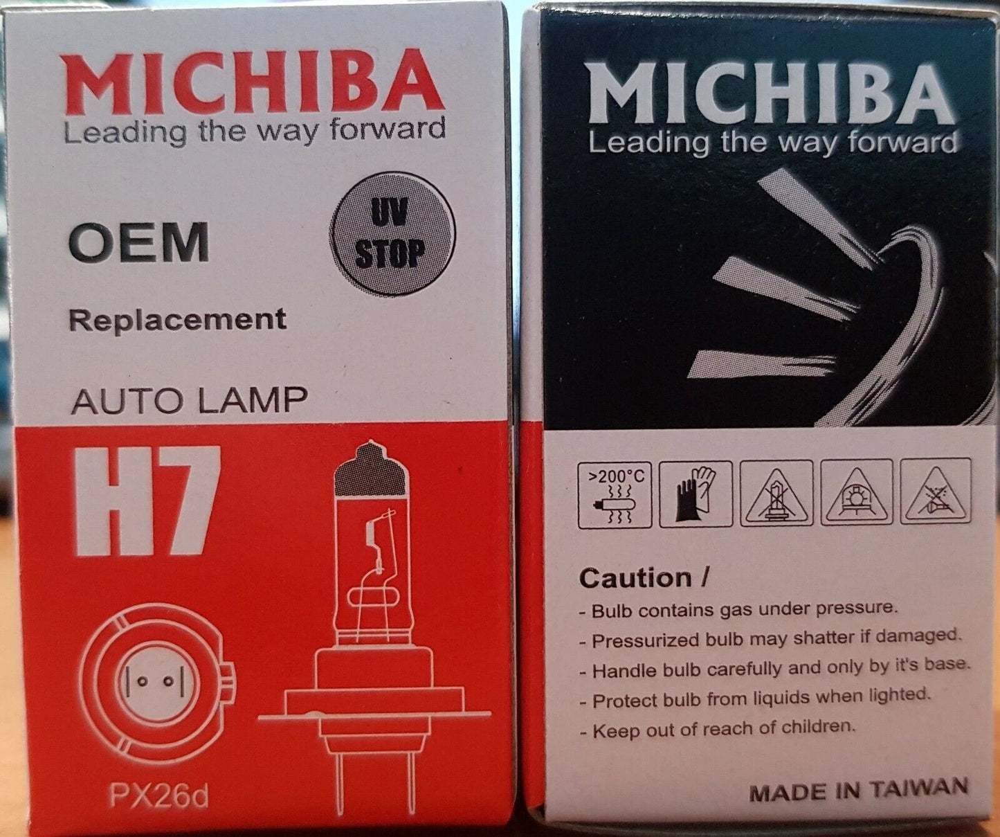 Set of 2 H7 Halogen Headlight Bulbs for Various Vehicles (12V 100W)