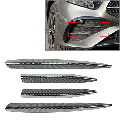 Fog Light Strips Grille Cover Trim Carbon for Mercedes Benz A Class (2023)