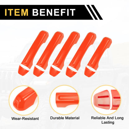 Set of 1 Door Tailgate Handle Cover for Jeep Gladiator JT (2020–2021) Orange