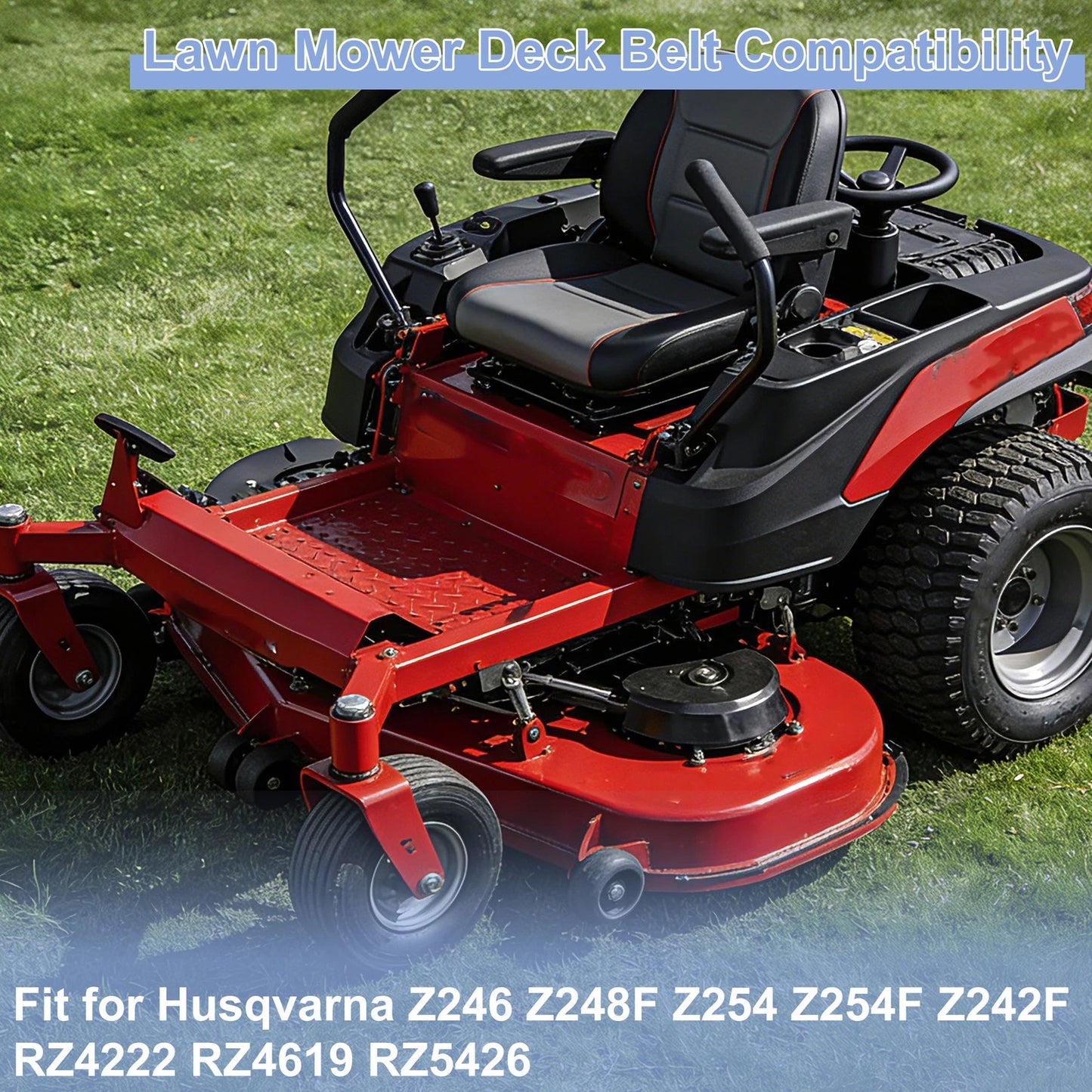 Lawn Mower Deck Belt for Husqvarna Z246 Z248F Z254 Z254F Z242F (No.539110411)
