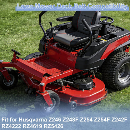 Lawn Mower Deck Belt for Husqvarna Z246 Z248F Z254 Z254F Z242F (No.539110411)