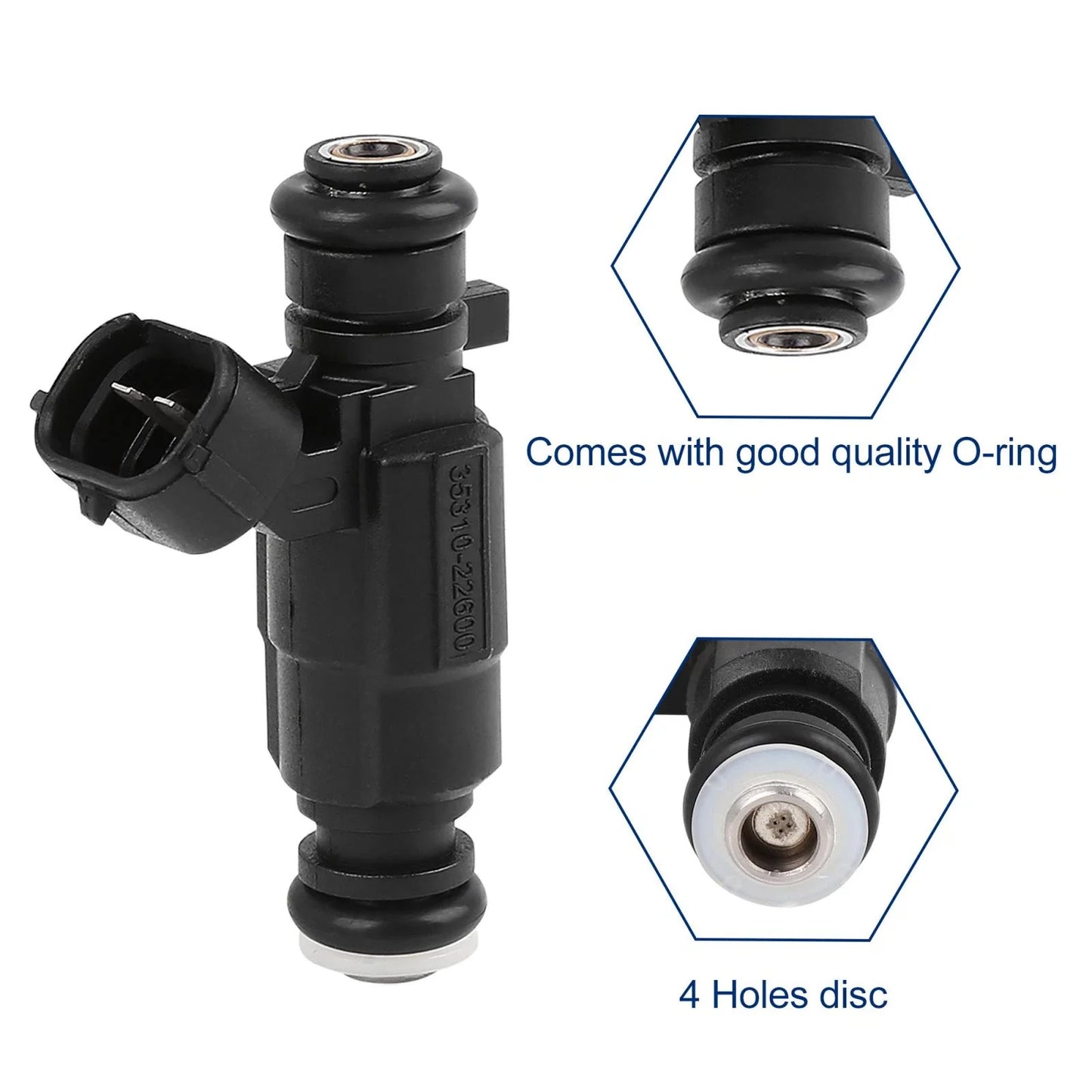 4 x Fuel Injectors for Hyundai Accent 1.5L 1.6L (2000-2005)