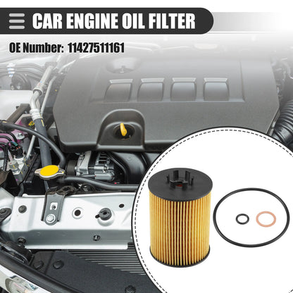 Set of 1 Engine Oil Filters for BMW 545i 645Ci 745i (2004–2006) No. 11427511161