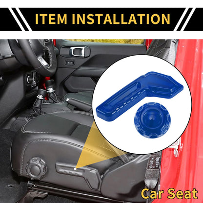 Seat Adjustment Button Cover Trim for Jeep Gladiator JT (2018–2024) Blue