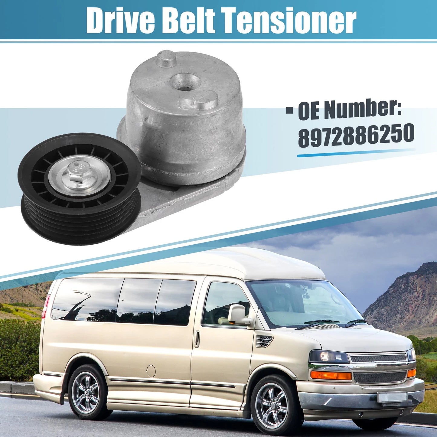 Belt Tensioner Pulley Assembly No. 8972886250 for Chevrolet Express 2500 (2006–2016)