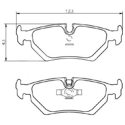 Rear Disc Brake Pads Set for Jaguar XJ6 XJ8 XJR XKR (1994–2006)
