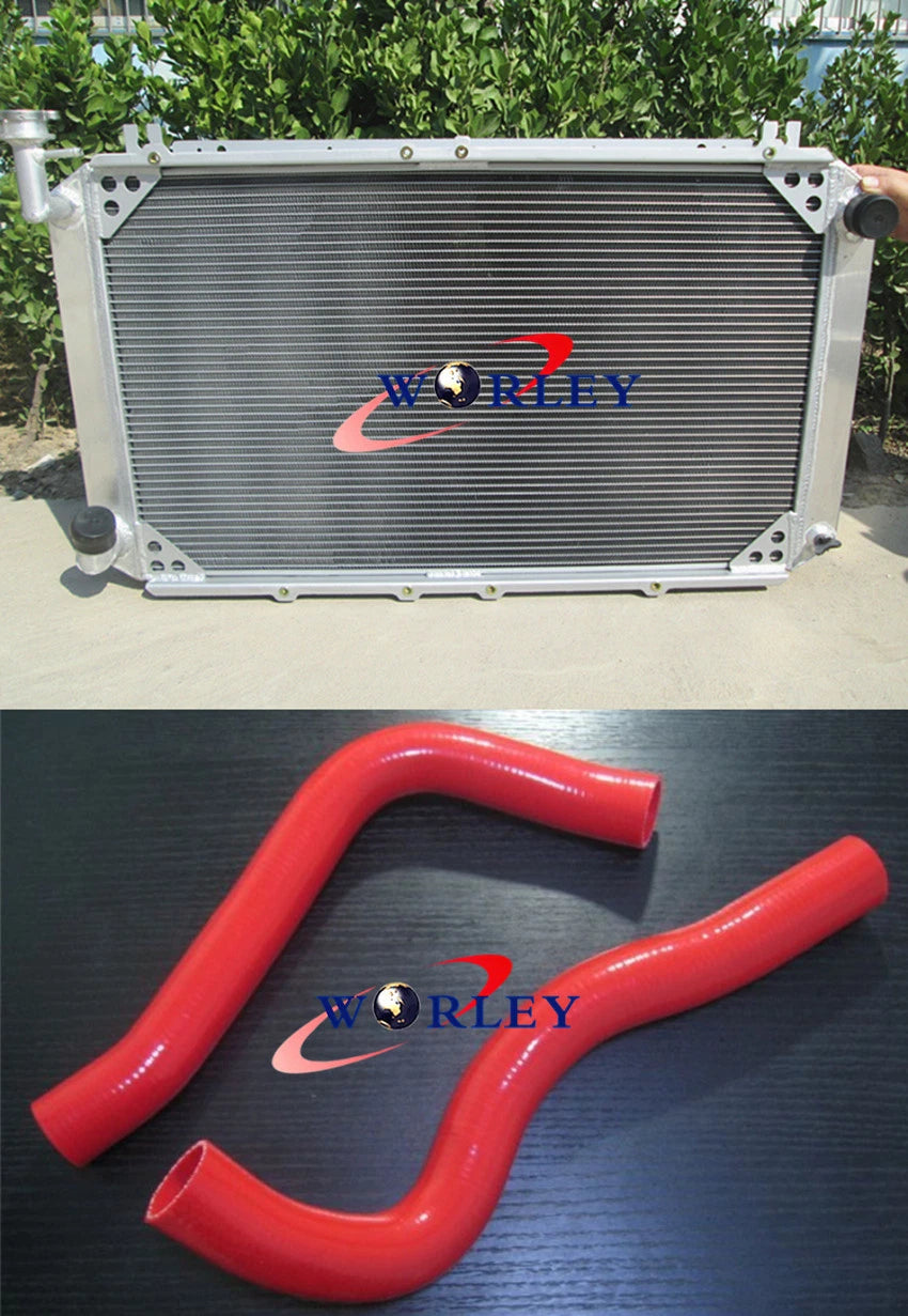 3 Rows Aluminum Radiator & Hose for Nissan Patrol GQ Y60 (1988–1997)