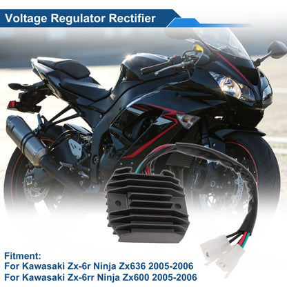 Voltage Regulator Rectifier 210660016 for Kawasaki ZX-6R Ninja ZX636 (2005–2006)