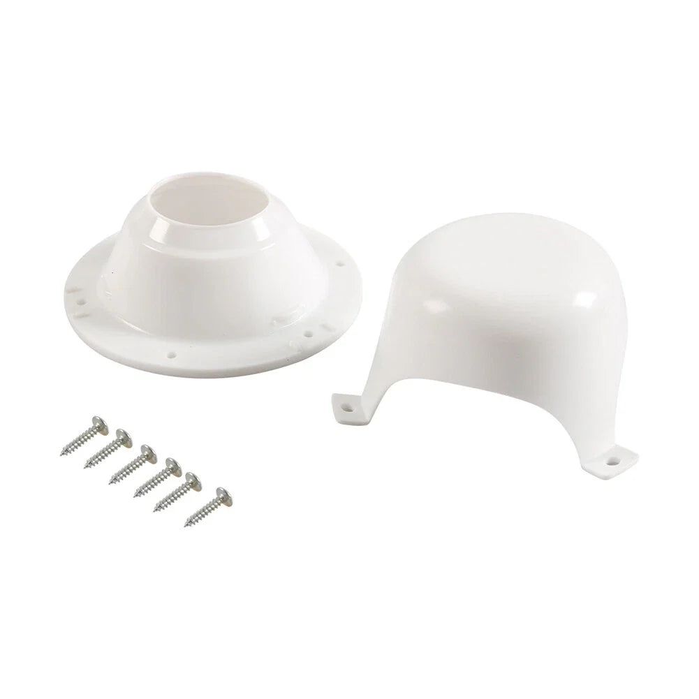 White Plastic RV Plumbing Vent Cap Roof Cover for Trailer Camper