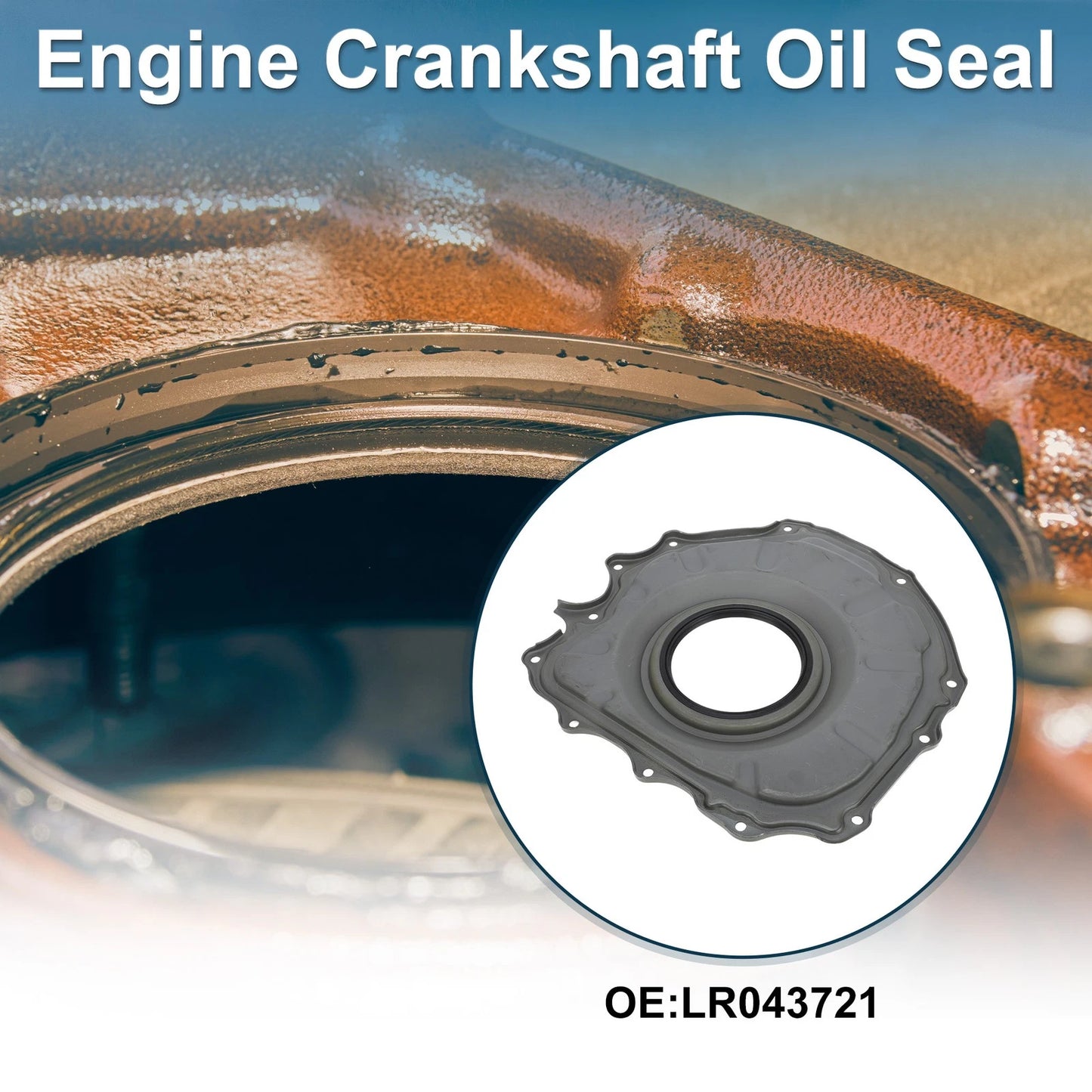 1 Pc Crankshaft Oil Seal with Flange for Land Rover Range Rover (No.LR043721)