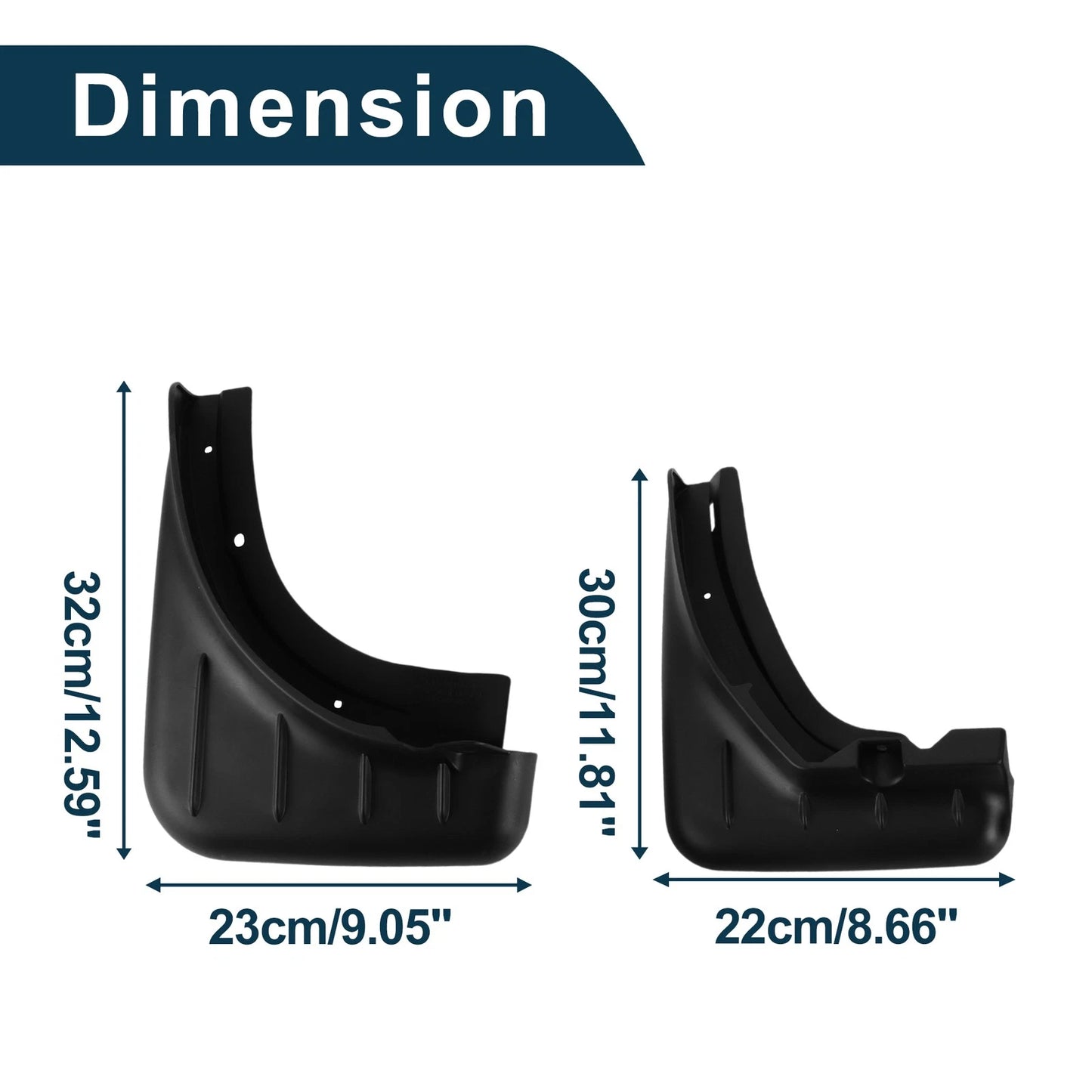 Set of 4 Mud Flaps Splash Guards for Porsche Cayenne (2018–2023)