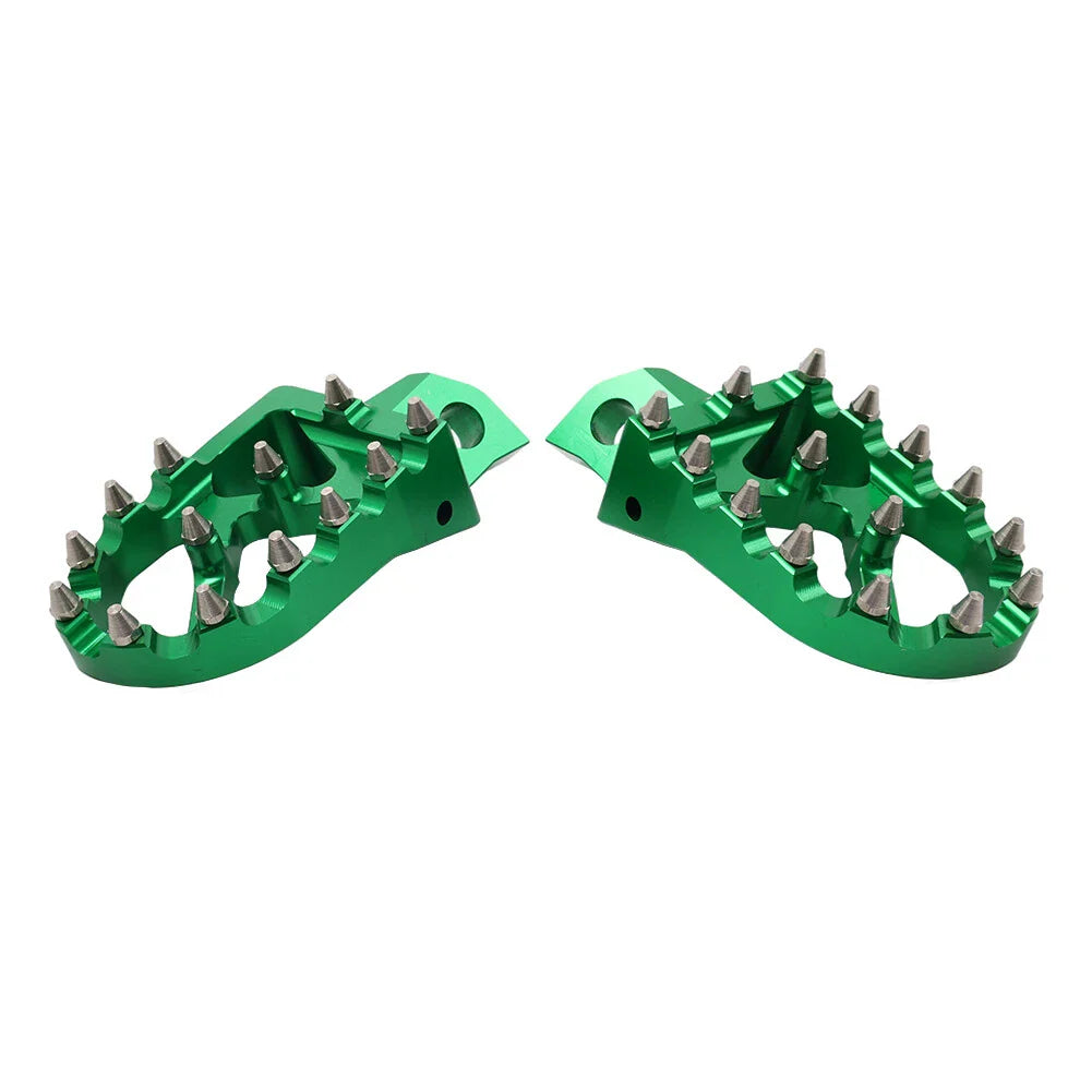 MX Style Foot Pegs for Kawasaki KDX200 KDX250 KDX220R KX125 KX250 (1995-2006)