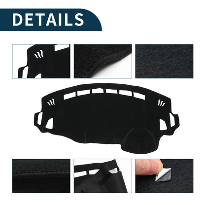 Dashboard Cover Mat for Suzuki Spacia MK32S (2013–2017) with Sticker Black