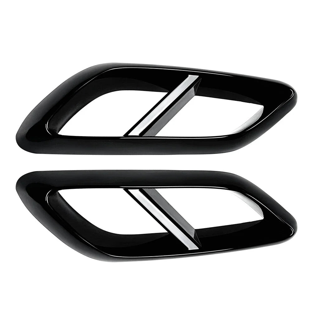 Black Rear Throat Exhaust Pipe Cover Trim for Mercedes Benz E Class (2024+)