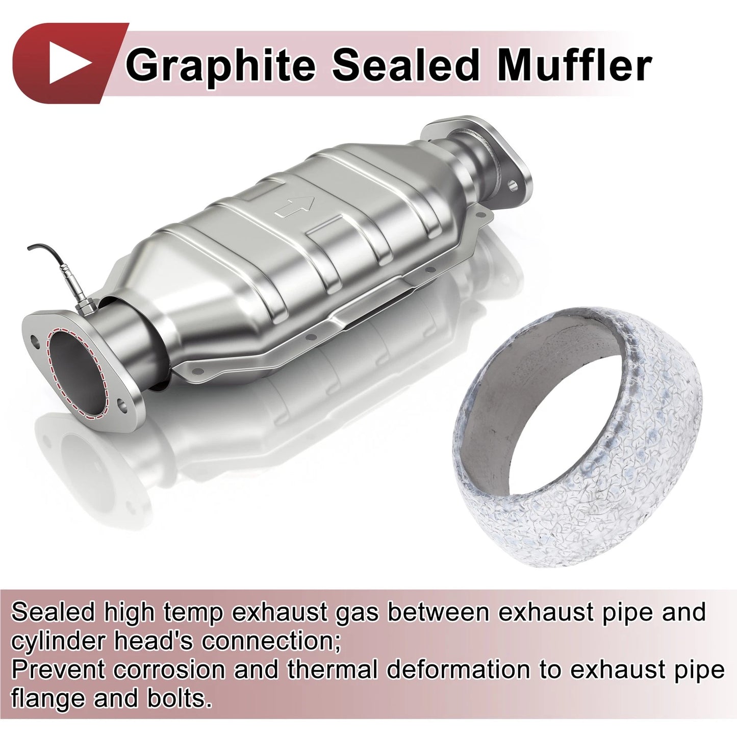 Exhaust Manifold Gasket   - 42mm, Graphite