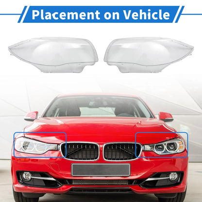 1 Pair Headlight Lens Covers for BMW 120i (2005-2011)