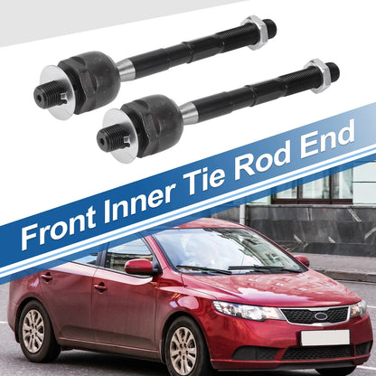 2 Pcs Front Inner Tie Rod End Links for Kia Sorento, Hyundai Santa