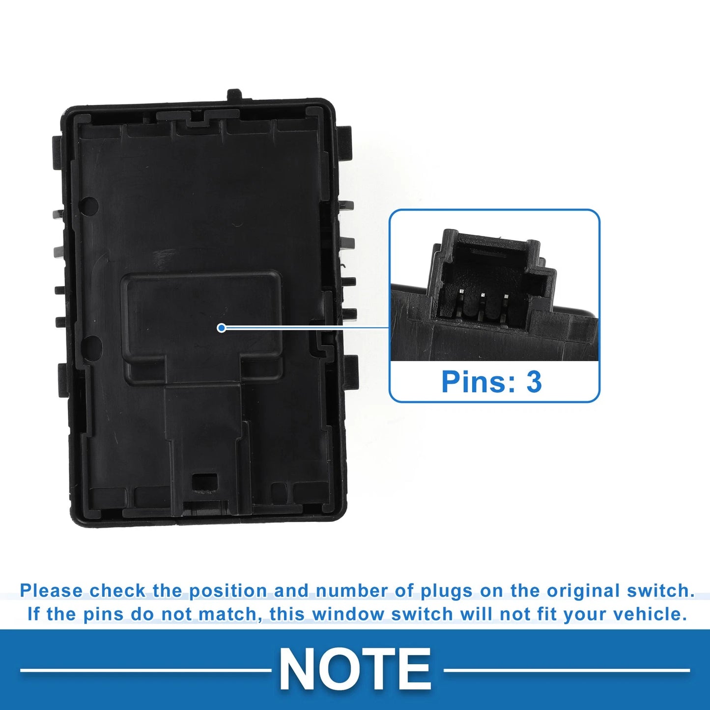 Power Window Switch for Mercedes-Benz Sprinter (2019–2023) No. 9079058902