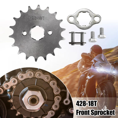 Set of 1 Front Engine Sprocket 428 18T 20mm for Dirt Bike Mini Bike