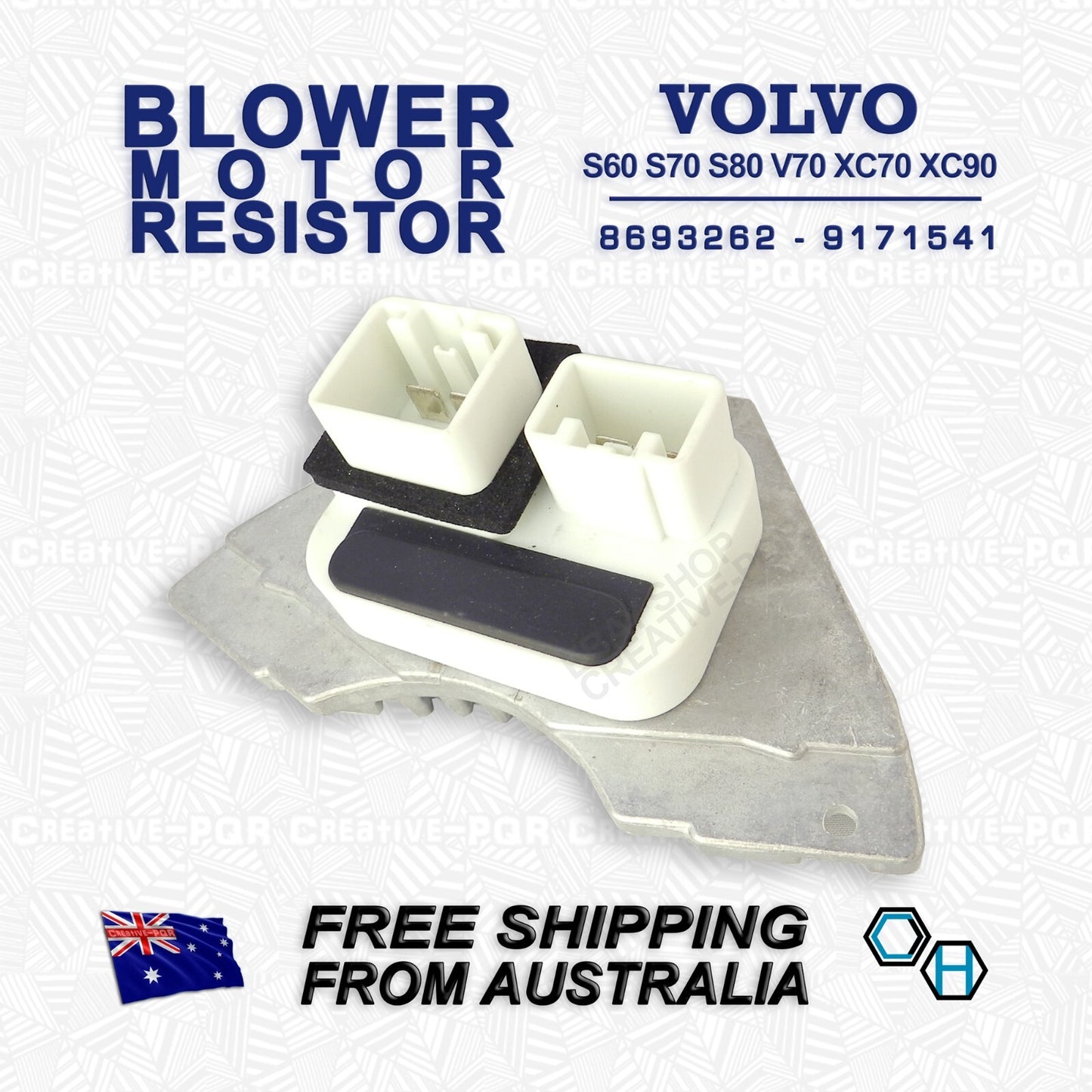 Blower Motor Heater Resistor for Volvo S60 S70 S80 V70 XC70 XC90 (1999–2009)
