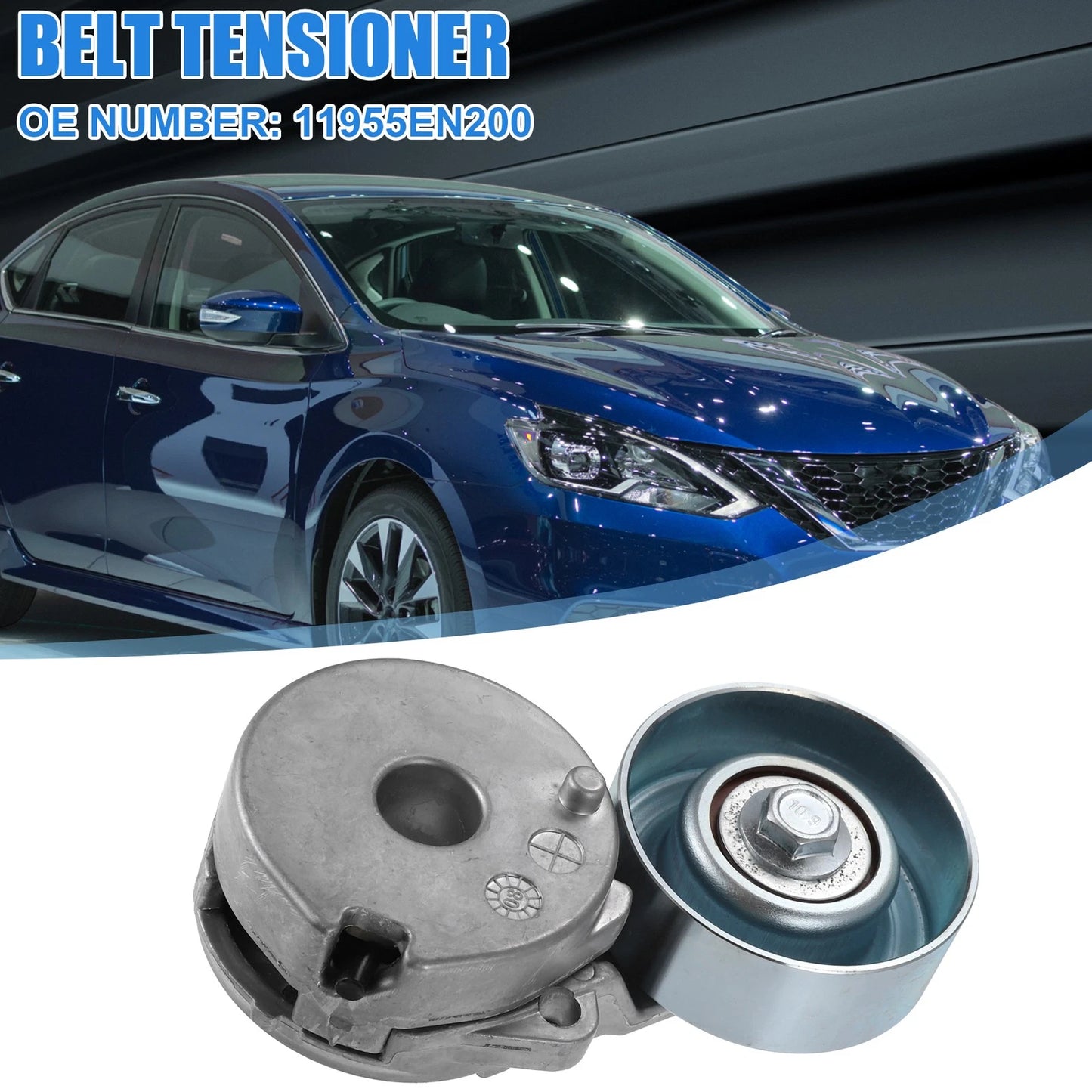 Accessory Drive Belt Tensioner Assembly for Nissan Tiida (2011–2018) No. 11955EN200